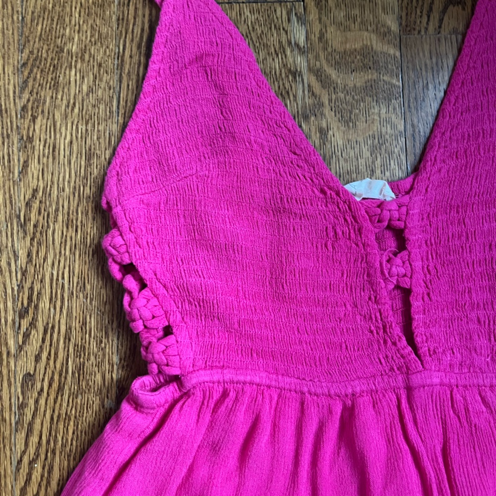Pink Ribbed Romper - Picture 2 of 3